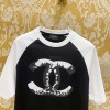 25SS服シャネル半袖Tシャツトップス 2503SJJ180-CH033