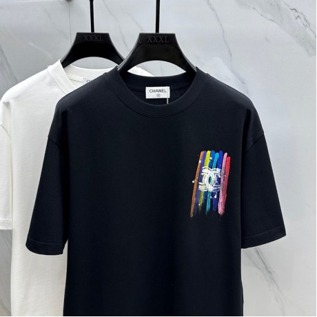 25SS服シャネル半袖Tシャツトップス恋人着2503SJJ185-CH024