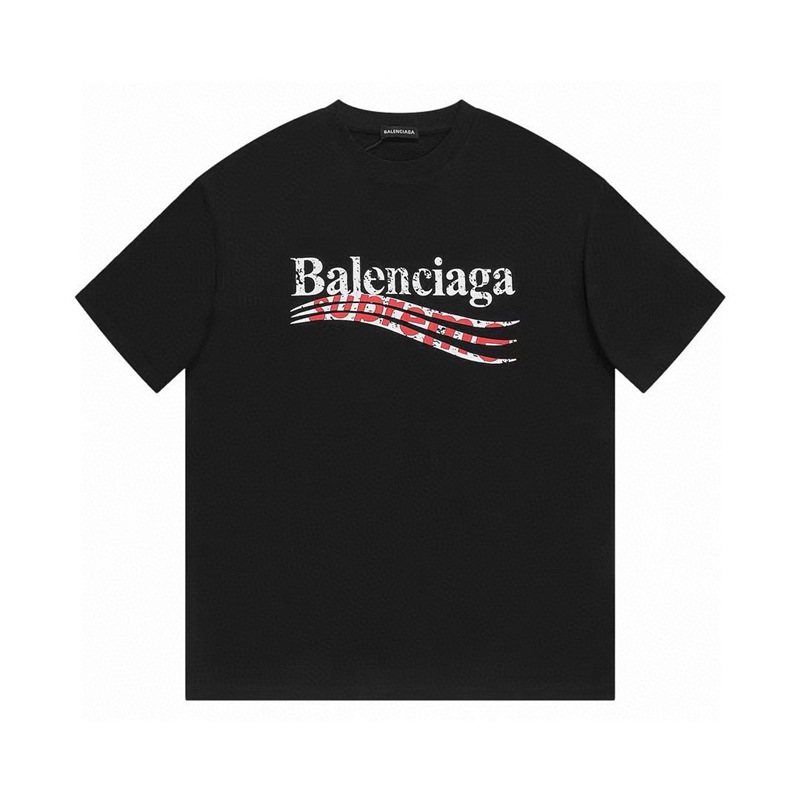 25SS服SupremexBanlenciaga半袖Tシャツトップス2503SJJ60-SU041-1