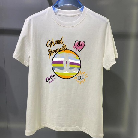 25SS服シャネル半袖Tシャツトップス 2503SJJ80-CH055