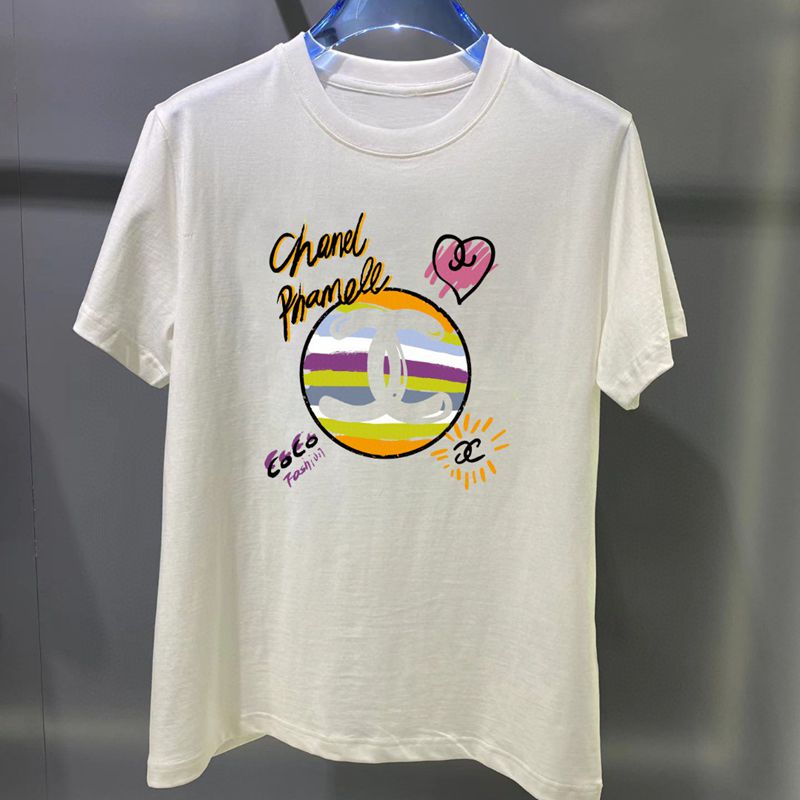 25SS服シャネル半袖Tシャツトップス 2503SJJ80-CH055