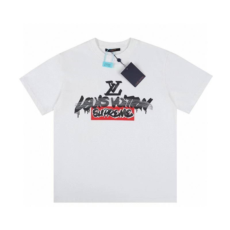 25SS服Supremexルイヴィトン半袖Tシャツトップス2503SXJ128-v022-1