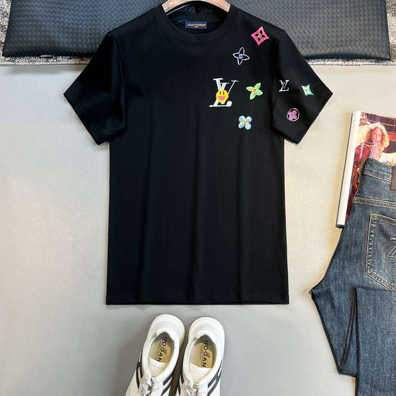 新品激安ルイヴィトン半袖Tシャツトップス夏服男着2506AAJ130-LU027