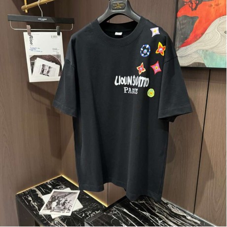 新品激安ルイヴィトン半袖カットソーTシャツ男着2506AAJ130-LU040