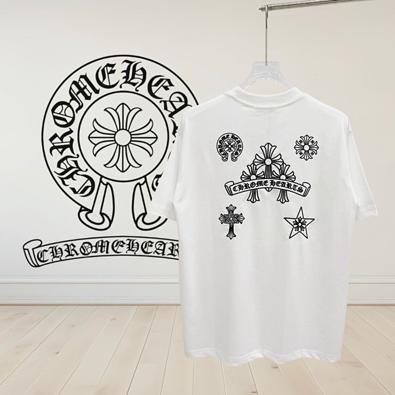 【入手困難】クロムハーツ男女兼着半袖Tシャツ2506YDHJ80-CH002