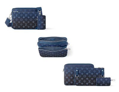 「トリオ・メッセンジャー」M11592「LV FALL」モノグラム・グラディエン
