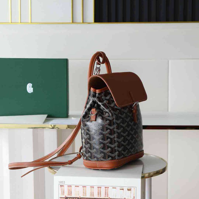 Goyard ゴヤール アリン ミニリュック クラシックモノグラム ブラウン 020194 サイズ:20x19cm