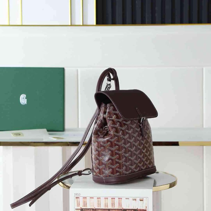 Goyard ゴヤール アリン ミニリュック クラシックモノグラム レッド 020194 サイズ:20x19cm