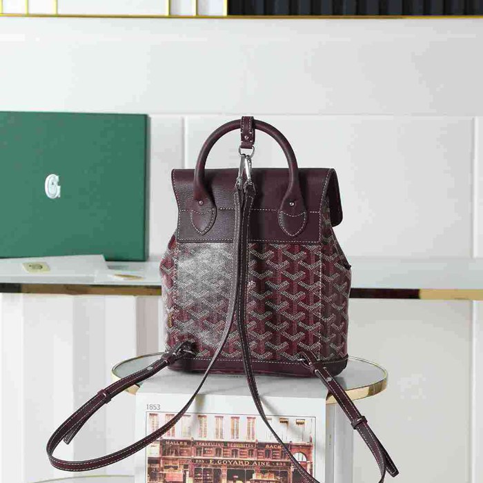 Goyard ゴヤール アリン ミニリュック クラシックモノグラム レッド 020194 サイズ:20x19cm