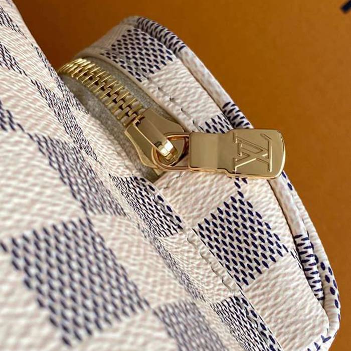 Louis Vuitton モンソリー スモールリュック チェック ホワイト N00120 サイズ:30x28x18cm