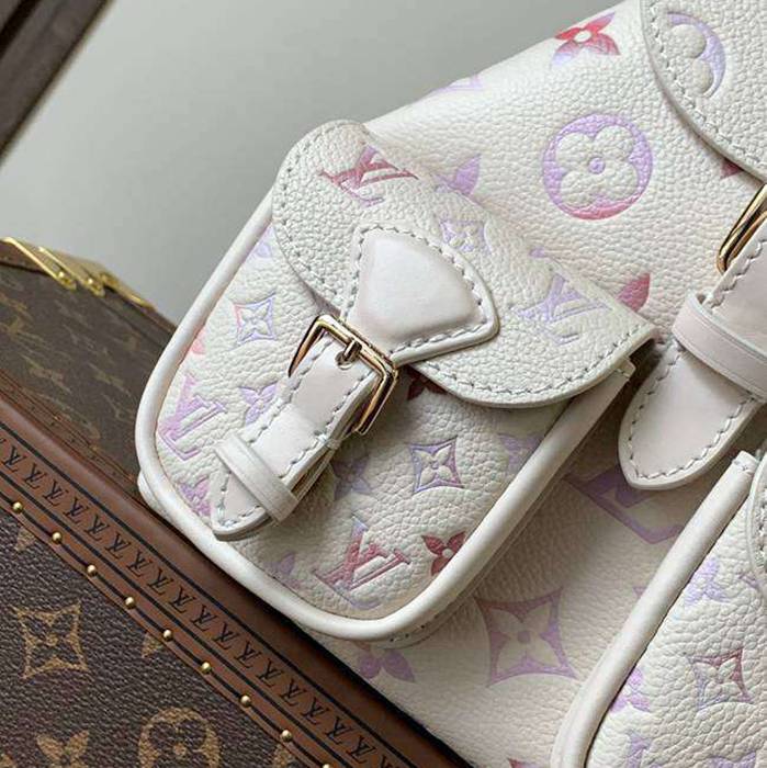 Louis Vuitton バックアップ リュック オールレザー カラフル M15113 サイズ:22x20x14cm