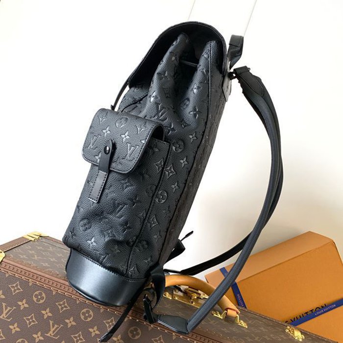 Louis Vuitton クリストファー ラージリュック チェック ブラック M55699 サイズ:48x41x13cm