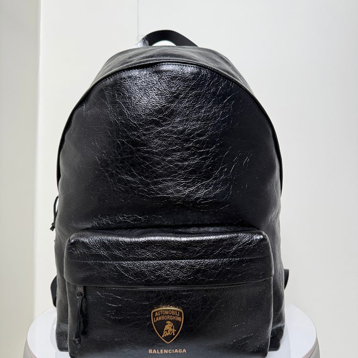 Balenciaga ランボルギーニ コラボ リュック オールレザー ブラック 188015 サイズ:47x35x18cm