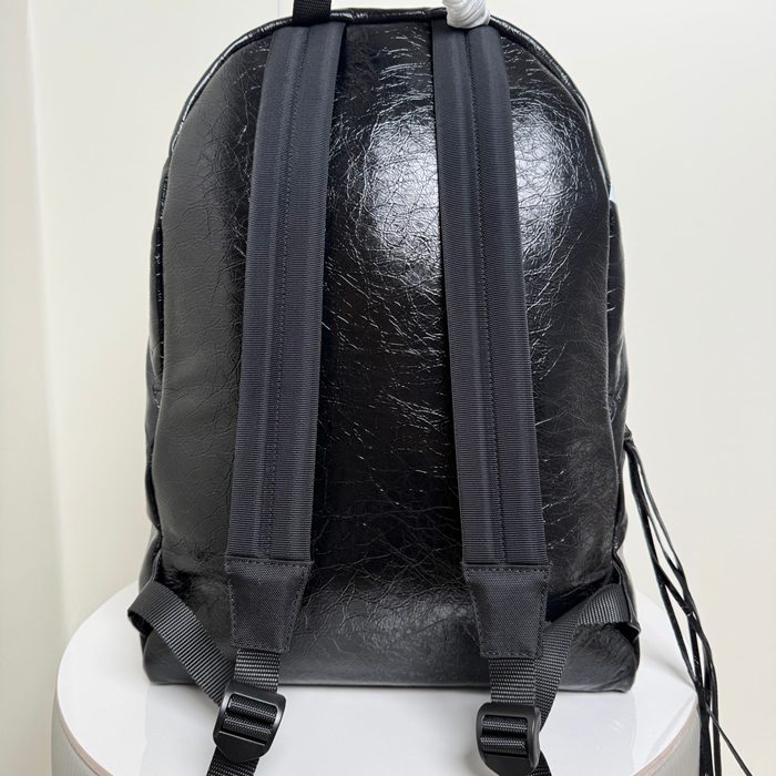 Balenciaga アーミー シリーズ リュック オールレザー ブラック 188017 サイズ:47x35x18cm