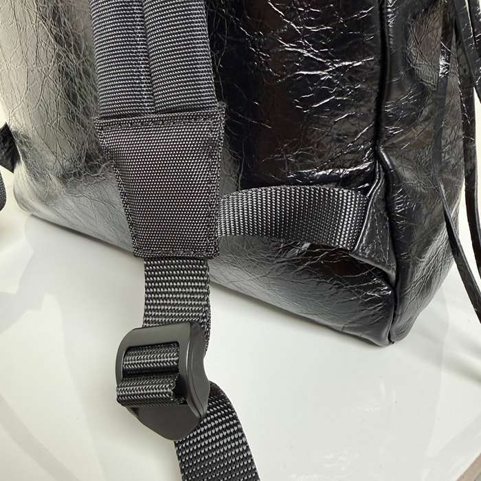 Balenciaga アーミー シリーズ リュック オールレザー ブラック 188017 サイズ:47x35x18cm