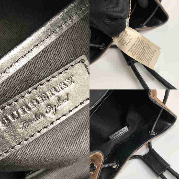 Burberry ザラックサック ミリタリーリュック タータンチェック ブラウン 2011 サイズ:32x22cm