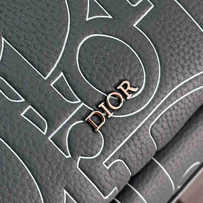 Dior ライダー 2.0 ジッパー リュック オールレザー ネイビー 1ESBA一93328 サイズ:43x32x19cm