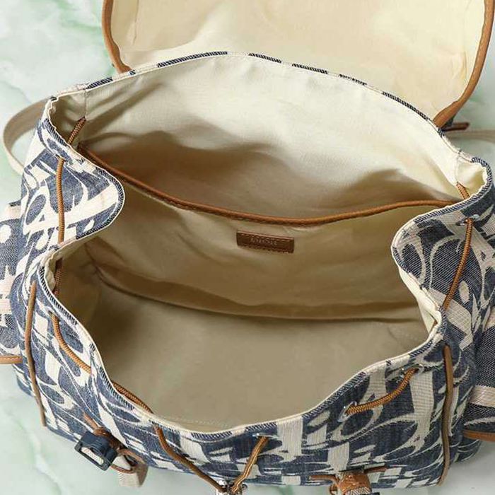 Dior ディオールヒットザロード フラップ リュック オブリーク ブルー 1HTBA205 サイズ:43x43x18cm