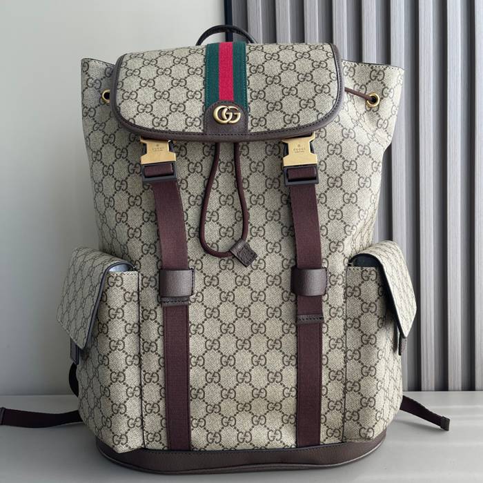 Gucci オフィディア リュック GGスプリーム コーヒーブラウン 839110 サイズ:46x35x12cm