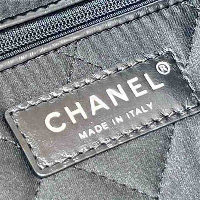 Chanel 22 シリーズ リュック オールレザー ブラック 3859 サイズ:34x29cm