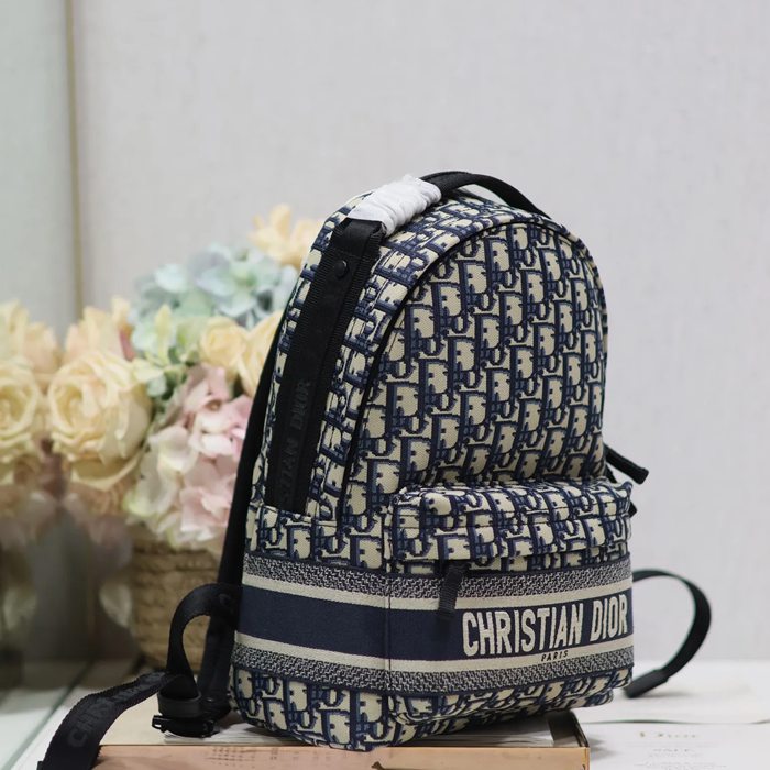 Dior ディオールトラベル リュック オブリーク ブルー 096 サイズ:32x23.5x11cm