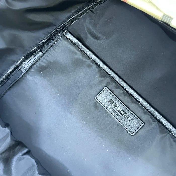 Burberry 最新タータンチェック エコキャンバス リュック タータンチェック ベージュ 7491 サイズ:42.5x30.5x14.5cm