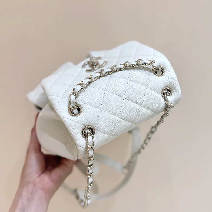 Chanel デュマ フロッグ リュック ピーカボレザー ブラック 3787 サイズ:17.5x16.5x10cm