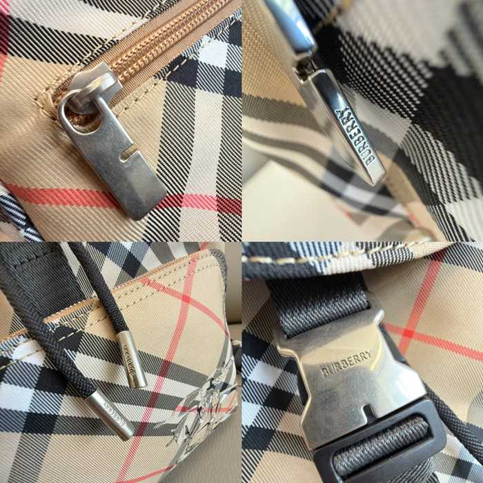 Burberry 最新タータンチェック リュック タータンチェック サンド 4831 サイズ:40x27x17cm