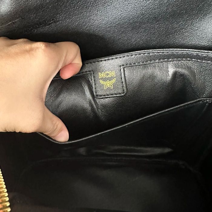 MCM サイドスタッズ リュック クラシックモノグラム ブラウン 65036 サイズ:42.5x33.5x16cm