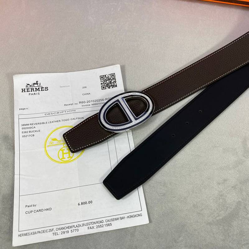 エルメス メンズ ベルト 単面 3.8cm