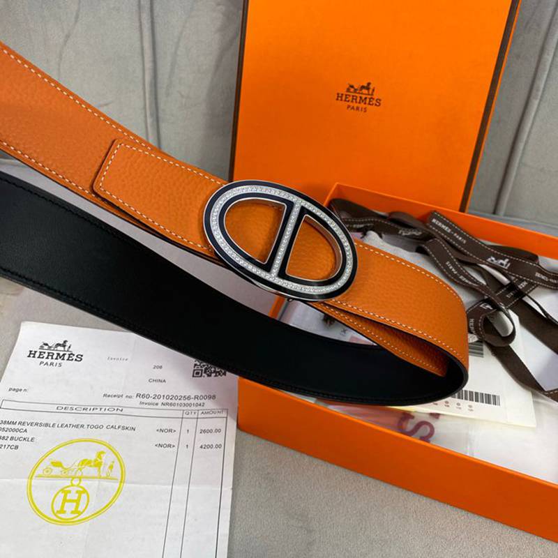 エルメス メンズ ベルト 単面 3.8cm