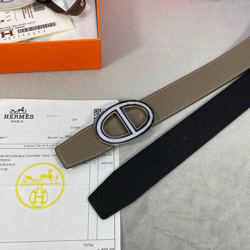 エルメス メンズ ベルト 単面 3.8cm