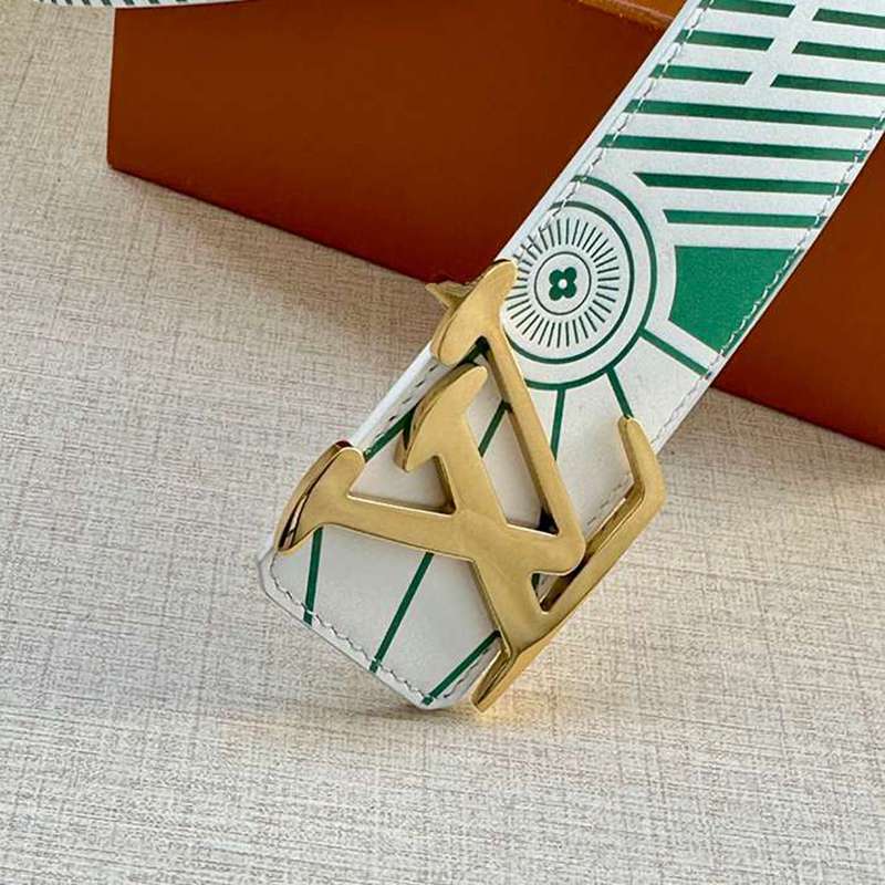 LV メンズ ベルト インプリント 両面用 4.0cm
