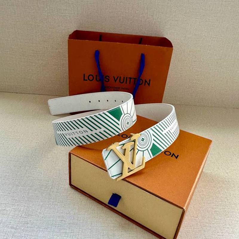 LV メンズ ベルト インプリント 両面用 4.0cm