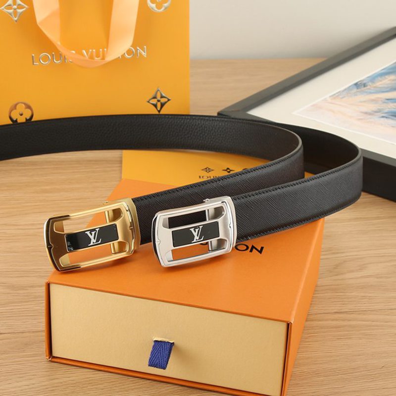 LV メンズ ベルト 自動バックル 35mm LV メンズ ベルト 自動バックル 35mm