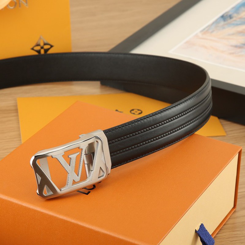 LV メンズ ベルト 自動バックル 35mm