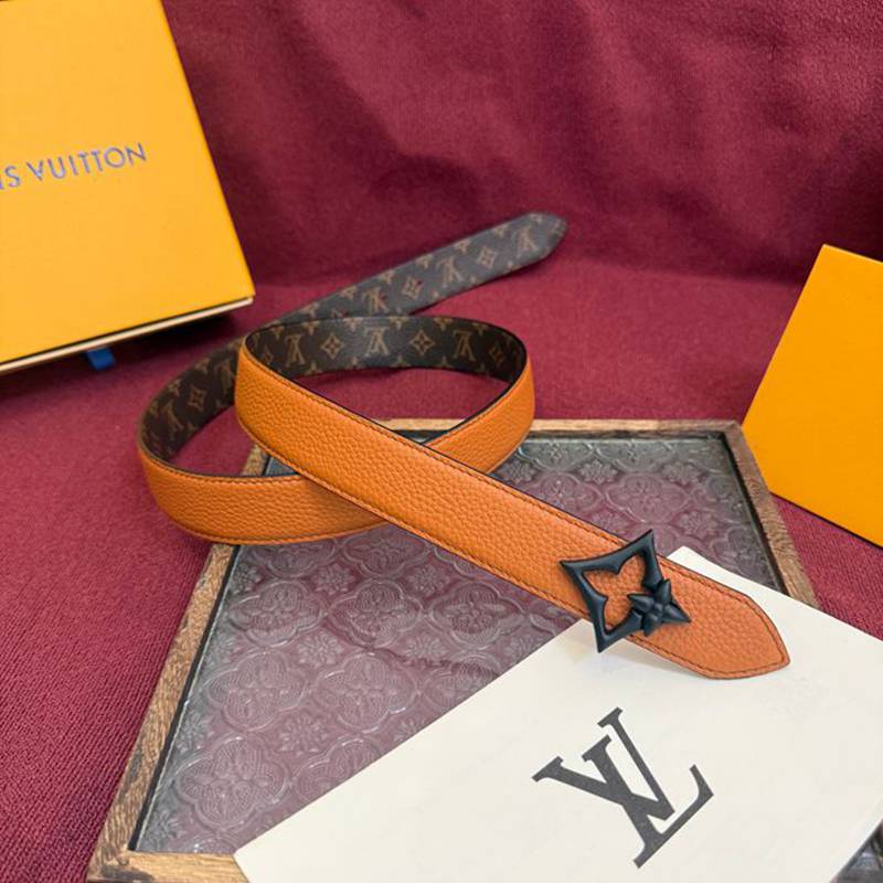 LV レディース ベルト フラワーグラム 30mm
