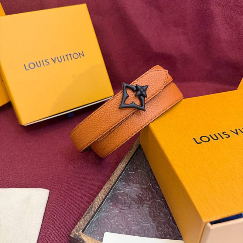 LV レディース ベルト フラワーグラム 30mm