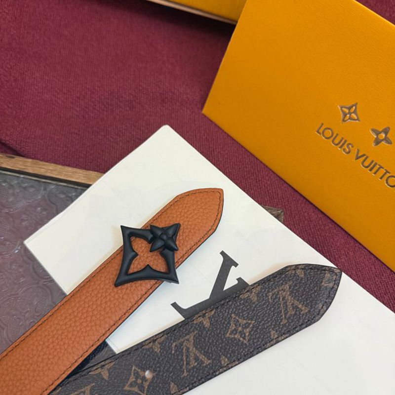 LV レディース ベルト フラワーグラム 30mm