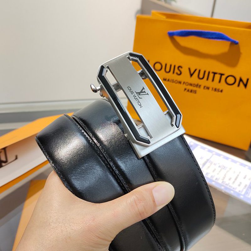 LV メンズ ベルト 自動バックル 35mm