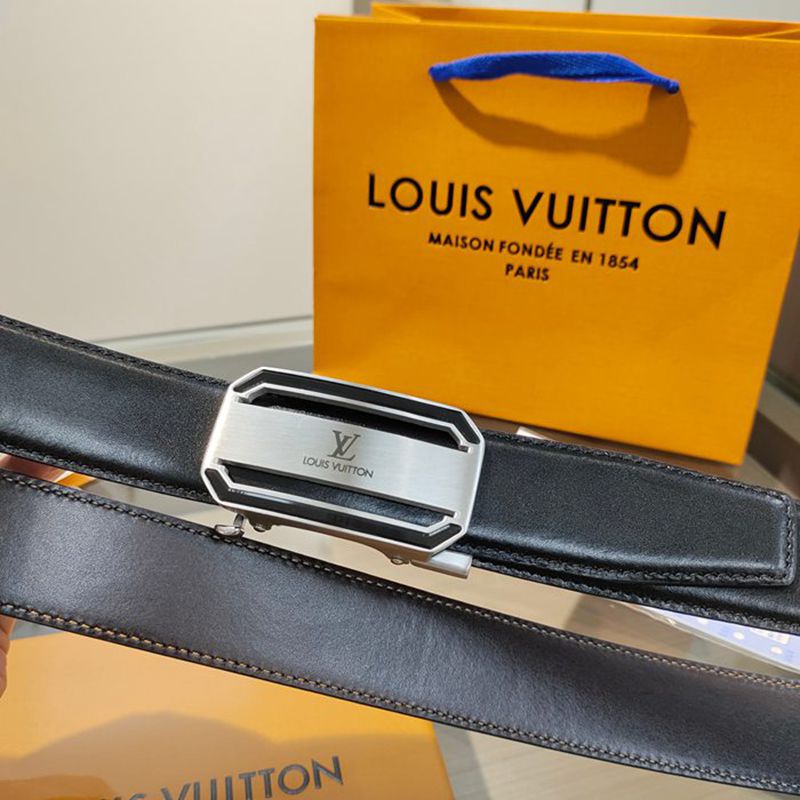 LV メンズ ベルト 自動バックル 35mm