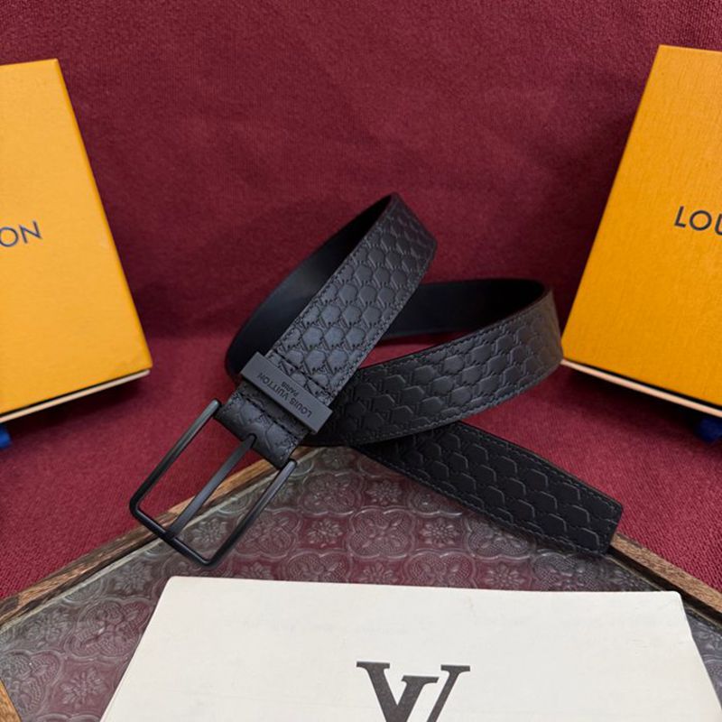 LV メンズ ベルト モノグラム 3.5cm
