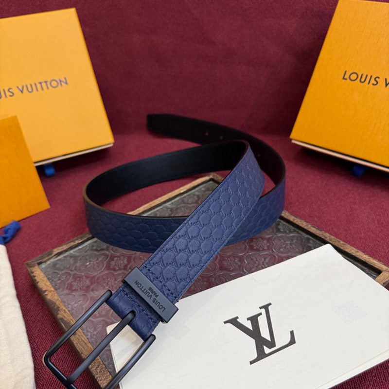 LV メンズ ベルト モノグラム 3.5cm