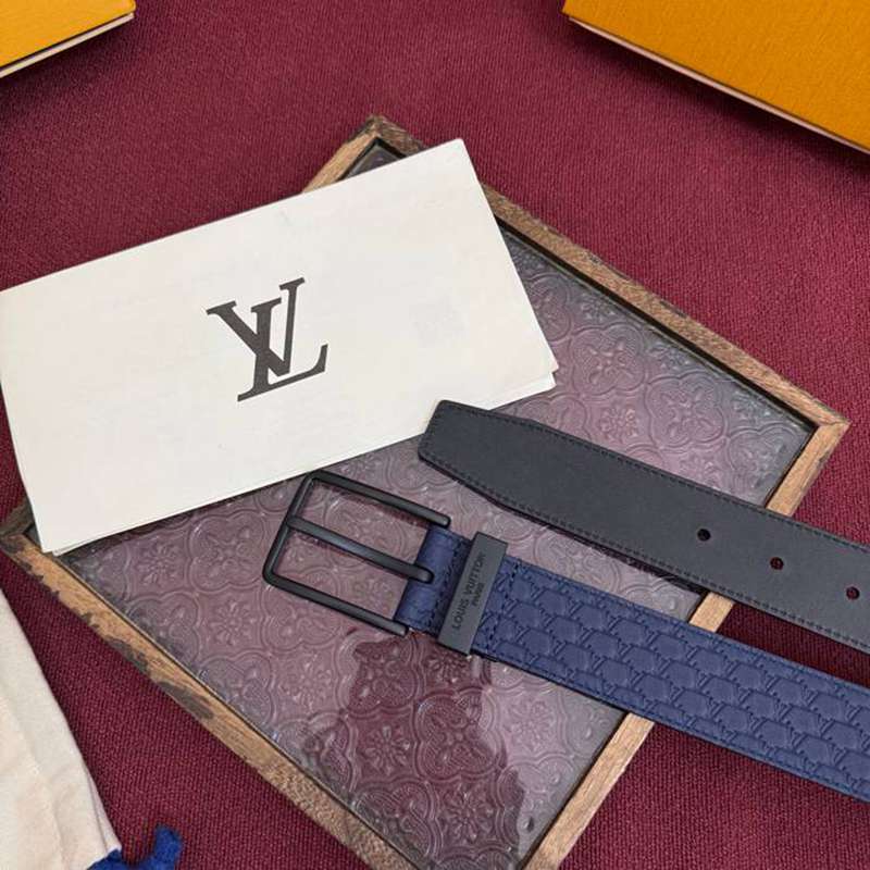 LV メンズ ベルト モノグラム 3.5cm