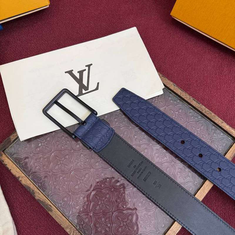 LV メンズ ベルト モノグラム 3.5cm