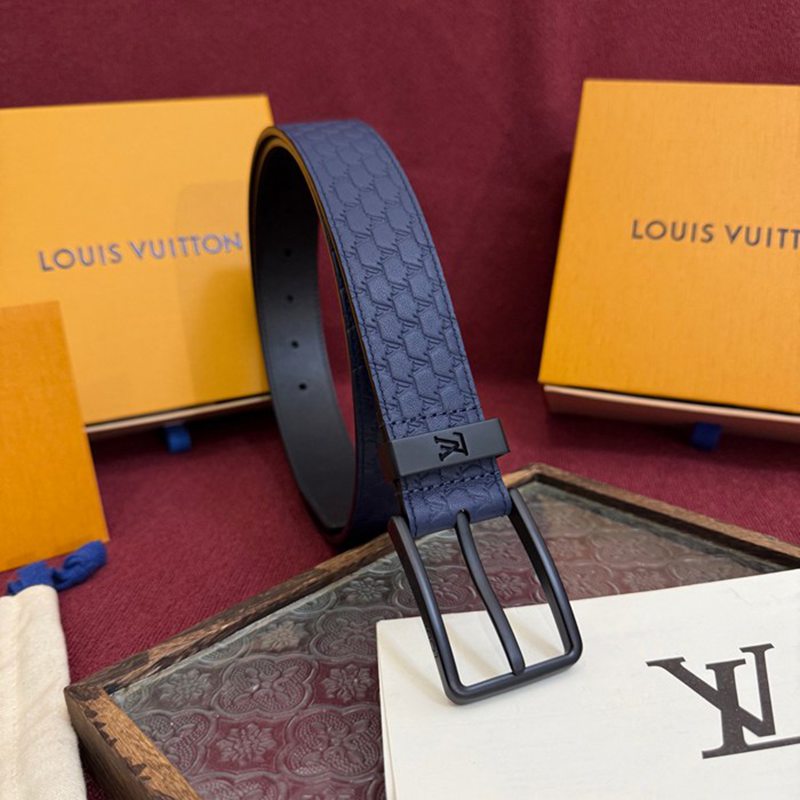 LV メンズ ベルト モノグラム 3.5cm