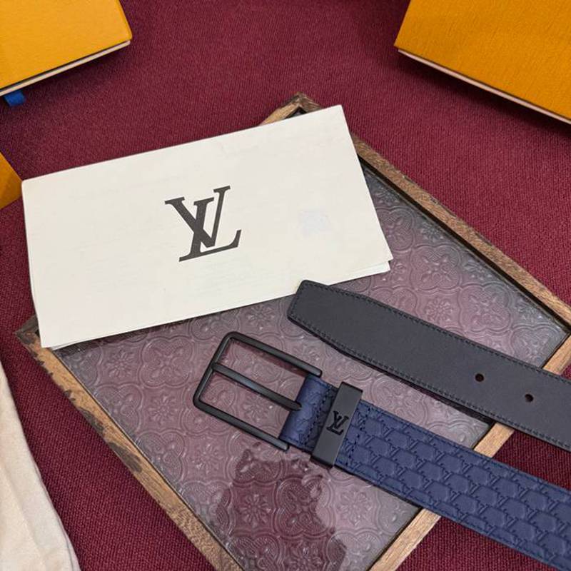 LV メンズ ベルト モノグラム 3.5cm