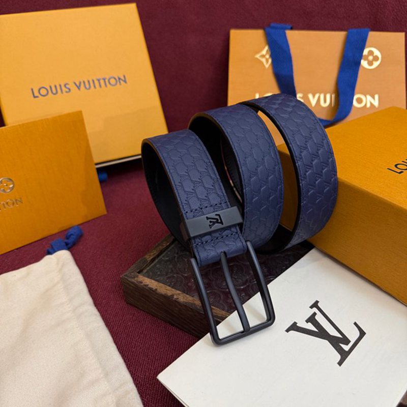 LV メンズ ベルト モノグラム 3.5cm