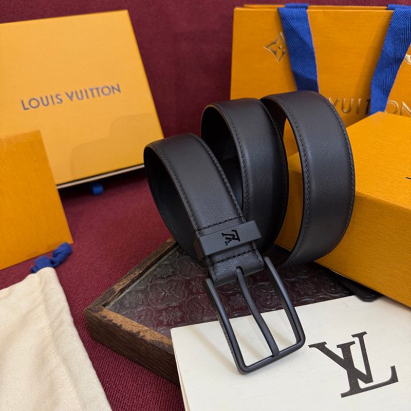 LV メンズ ベルト モノグラム 3.5cm