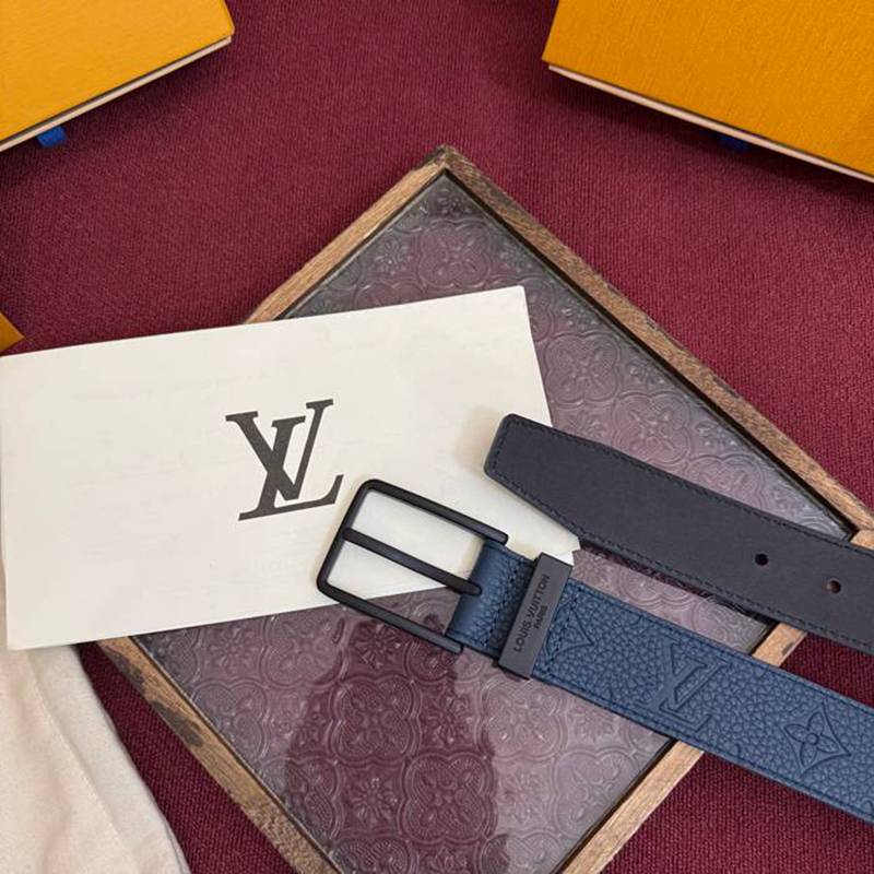 LV メンズ ベルト モノグラム 3.5cm
